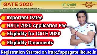 GATE 2020 | Important Dates | Eligibility | Application Fee | Registration Process | Exam Guru