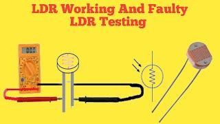 LDR Working Principle | How to test LDR using multimeter | by ElectroTonics