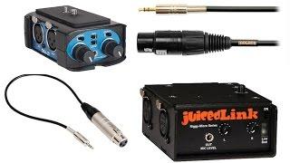 XLR Audio Into 3.5mm (1/8th") Mic Input Jack