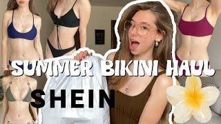 SHEIN SUMMER BIKINI HAUL + TRY-ON |  trendy affordable summer clothes