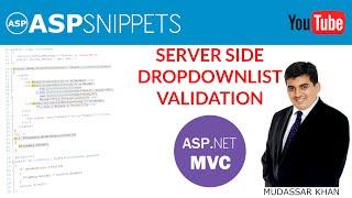 Server Side DropDownList validation in ASP.Net MVC