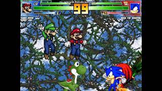 MUGEN battle #4049: Super Mario Series vs Sonic Series