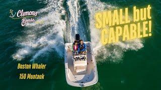 2025 Boston Whaler150 Montauk Walk Around at Clemons Boats!