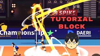 The Spike - Volleyball ! 3x3 ! Block tutorial ! The Spike mobile