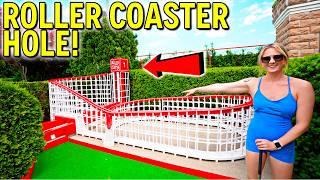 Mind-Blowing ROLLER COASTER Mini Golf Hole!