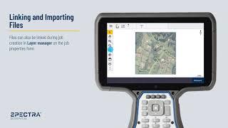 Spectra Geospatial Origin Field Software, Linking and Importing Files