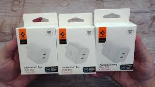 The Best Super Mini GaN Dual USB-C Chargers: Spigen ArcStation Pro GaN Dual 35W, 45W, 65W