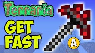 Terraria how to get DEATHBRINGER PICKAXE (EASY) | Terraria 1.4.4.9 Deathbringer Pickaxe