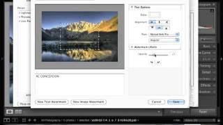 Lightroom 3: Watermark, Copyright