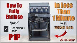 HotBox from WHAM BAM - To Fully Enclose the BAMBU LAB P1P - Assembly, Analysis & Tests