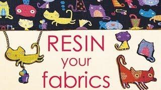 How To Resin Your Fabric Scraps - Make Jewelry, Buttons, Pins,...  by Little Windows