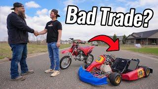 Trading my Dirt Bike for a Shifter Kart on Facebook Marketplace!