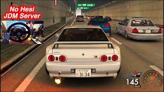 Wheeling BIG Turbo GTR On JDM No Hesi Public SERVER!! 800hp Nissan R32 Widebody!!