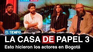 Los actores de La Casa de Papel probaron comida colombiana y jugaron tejo I EL TIEMPO