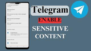 How To Enable Sensitive Content In Telegram App || Telegram App || Tech Sphere