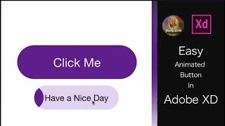 Button Animation in Adobe XD - How to Create a Button Hover animation - Adobe XD Tutorial