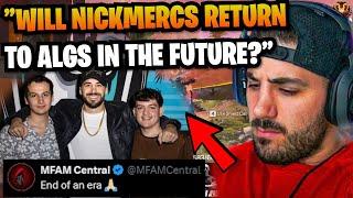 NICKMERCS speaks out on LEAVING Tripods & ALGS after NOT making Pro League.. 