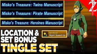 Tingle Set Locations & Misko's Treasure Manuscripts in Tears of the Kingdom