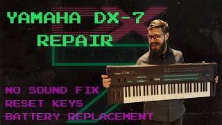 Yamaha DX-7 Repair (No Sound, Replace Battery, And Fix Keys)