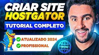 HOSTGATOR 2024: Tutorial Completo P/ CRIAR SITE DO ZERO! (Domínio + Hospedagem + Wordpress)