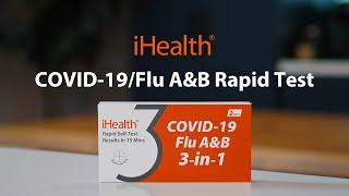 iHealth COVID-19/Flu A&B Rapid Test - Self-test at home, results in 15 minutes.