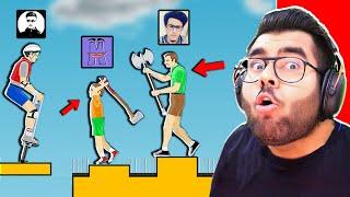  Happy Wheels YouTubers Level | Funny Moments  | Hitesh KS