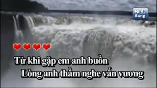 Karaoke - Tương Tư Nàng Ca Sĩ  Vũ Duy / Beat Chuẩn