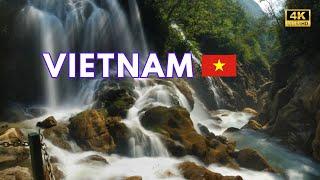 Vietnam Walking Tour And Road Trips: Love Waterfall  Most Beautiful Place in Vietnam 4k video