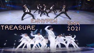 TREASURE AND ENHYPEN LIVE PERFORMANCE @SEOUL MUSIC AWARD (SMA) 2021