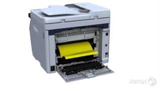 Clear a Paper Jam from the Output/Exit:Xerox® WorkCentre® 6015