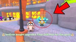 I SOLD UPGRADED DRILL MAN FOR 12M GEMS  | Skibidi Toilet Tower Defense