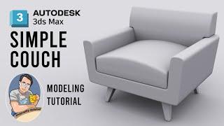 3ds max | Modeling Tutorial | Beginner | Couch Sofa