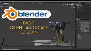 Blender - Basic Orient And Scale Your 3D Scan -  Create a  Matchmove Reel For FREE Pt.3