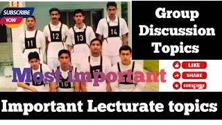 Important Lecturate and Group Discussion topics//Repeated ISSB Topics ||#issb