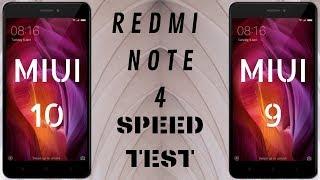 Redmi Note 4 - MIUI 10 VS MIUI 9 Speed Test!