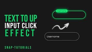 CSS input click Animation - [step-by-step]