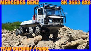 IMPRESSIVE SCALE TRIAL RC TRUCK MERCEDES BENZ SK 3553 8X8 REMOTE CONTROL BUILD BY TEAM KRENHOF PANKL