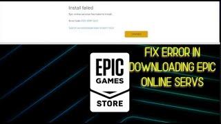 fix ERROR downloading epic online services ERROR CODE: EOS-ERR-1603 (2023)