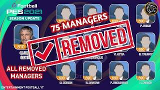 75 REMOVED MANAGERS FROM PES21 || 75 REMOVED MANAGER LIST || YOU SHOULD SIGN THEM BEFORE TOO LATE |