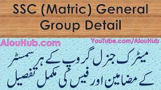 Matric General Group|AIOU Subjects List 2023|Per semester Fee|Credit Hours|New/continue Admission