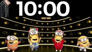 10 Minute Minions Dancing Universal’s Despicable Me & Gru Countdown Timer (with music)