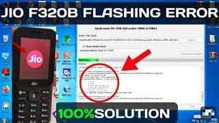 Jio F320b flashing error solution || hang on logo fix