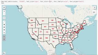 Labeling Earth Earth FeatureCollection on the map with only one line of code