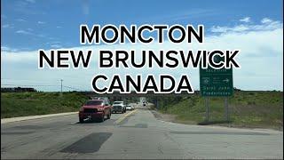 Morning drive in Moncton New Brunswick, Canada.