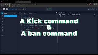 How to make a Discord bot in Pycord || Part 2 || Kick and Ban command