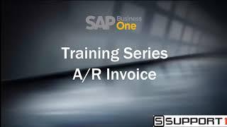 SAP Business One Training A/R Invoice