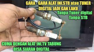 Cuma modal ini,TV tabung bisa siaran digital tanpa STB & tanpa tuner digital