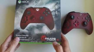 Unboxing Gears of War 4 Crimson Omen Xbox One Controller (1080p 60fps)