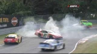 2009 NAPA Auto Parts 200 - Brad Keselowski / Alex Tagliani Spin