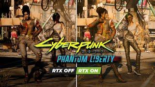 Cyberpunk 2077 - Phantom Liberty Ray Tracing Comparison DLSSG-TO-FSR3 Mod | Ultrawide 21:9